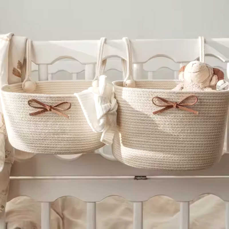 Baby Cotton Rope Crib Hanging Organiser