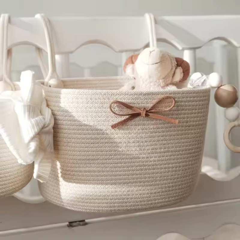 Baby Cotton Rope Crib Hanging Organiser