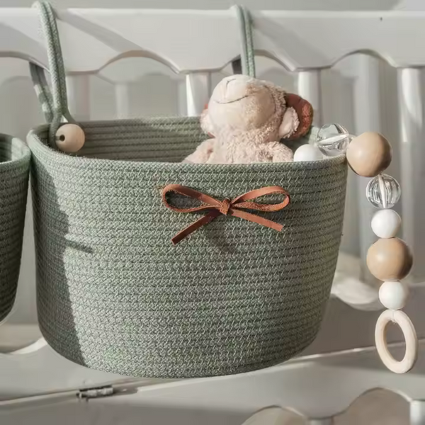 Baby Cotton Rope Crib Hanging Organiser