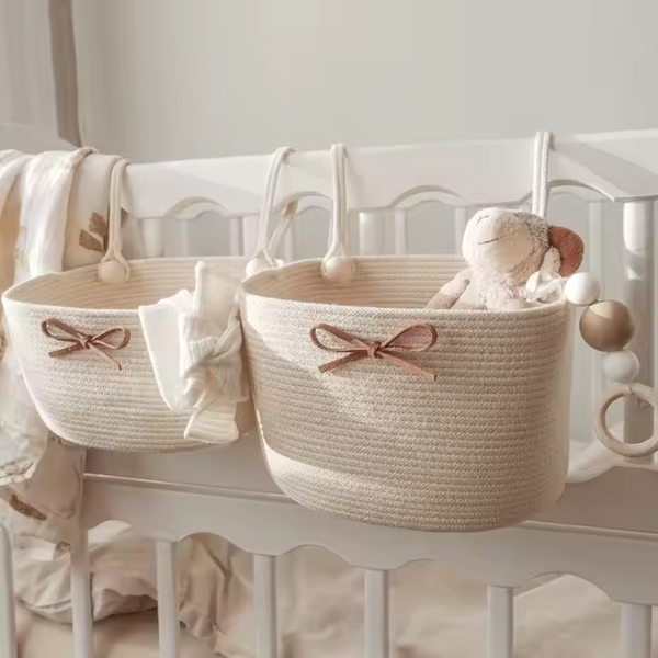 Baby Cotton Rope Crib Hanging Organiser