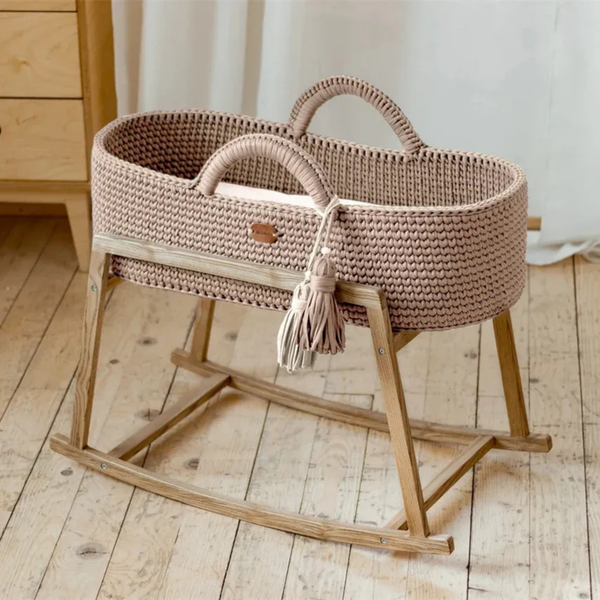 Lumi Baby Moses Basket Bassinet - Straight Design