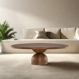 Baobab Wood Round Coffee Table