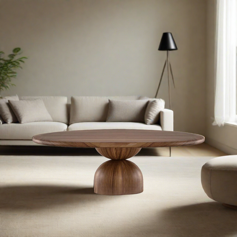 Baobab Wood Round Coffee Table