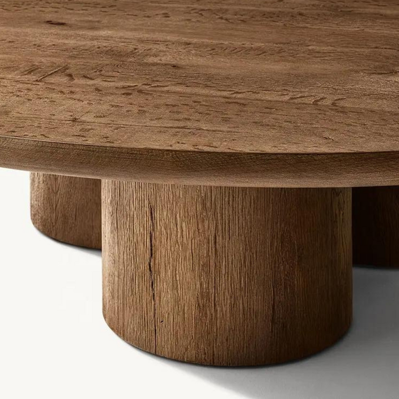 Capri Round Wood Coffee Table