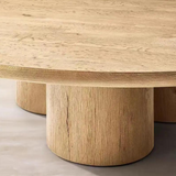 Capri Round Wood Coffee Table