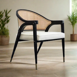Cavoli Nordic Rattan & Wood Dining Chair