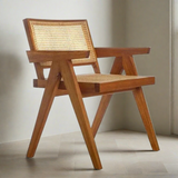 Elba Nordic Rattan & Wood Dining Chair