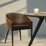 Kuta Dining Room Armchair Wood & Leather