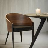 Kuta Dining Room Armchair Wood & Leather