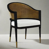 Levanto Nordic Rattan & Wood Dining Chair.