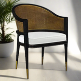 Levanto Nordic Rattan & Wood Dining Chair.