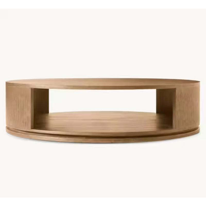 Lucca Wood Round Shape Coffee Table