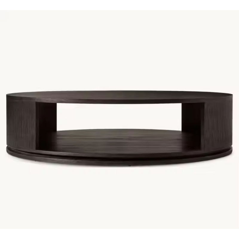 Lucca Wood Round Shape Coffee Table