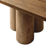 Monsanto Rounded Corner Rectangular Shape Wood Dining Table