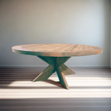 Meca Wood Round Dining Table