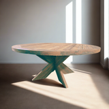 Meca Wood Round Dining Table
