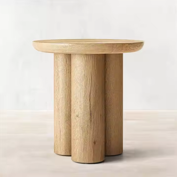 Monsanto Round Wood Side Table