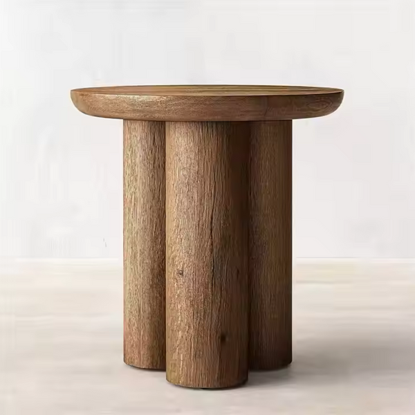 Monsanto Round Wood Side Table