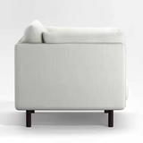 Monza Upholstered Cream Fabric Lounge Chair