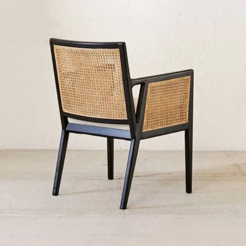 Rinella Nordic Rattan & Wood Dining Chair