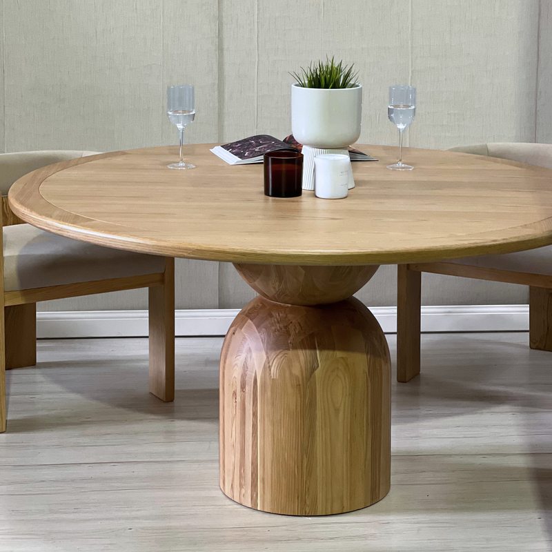 The Baobab Wood Round Dining Table