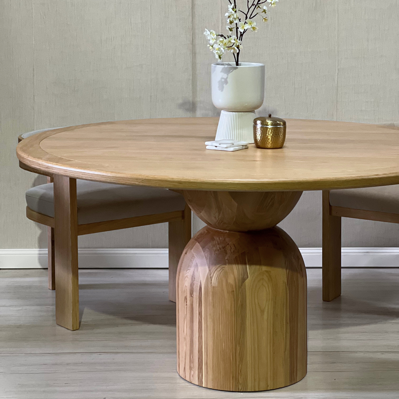 The Baobab Wood Round Dining Table