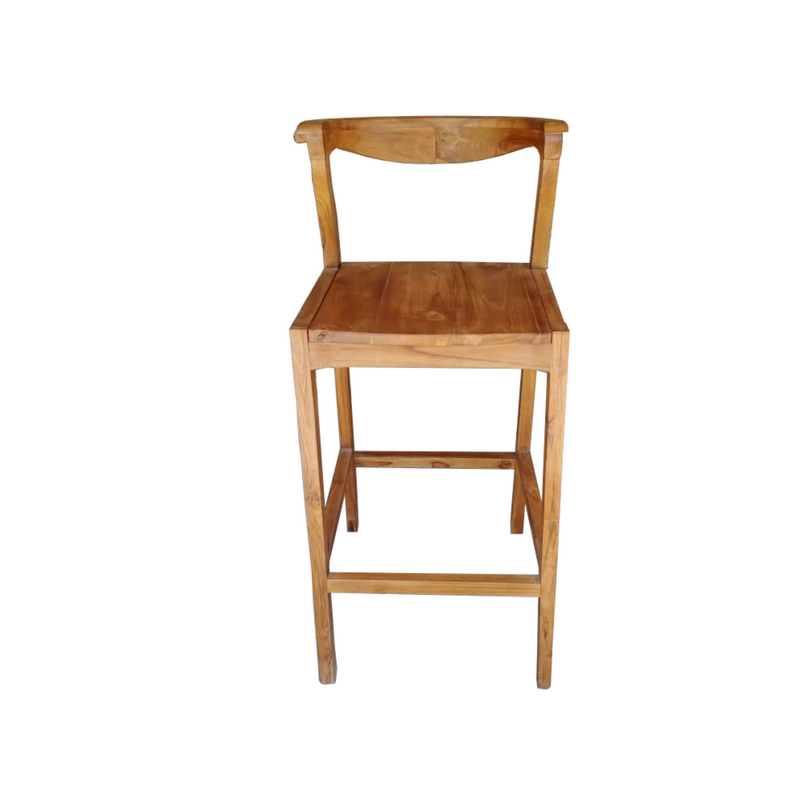 Tropika Rattan & Wood  Bar Stool - Natural Brown Colour